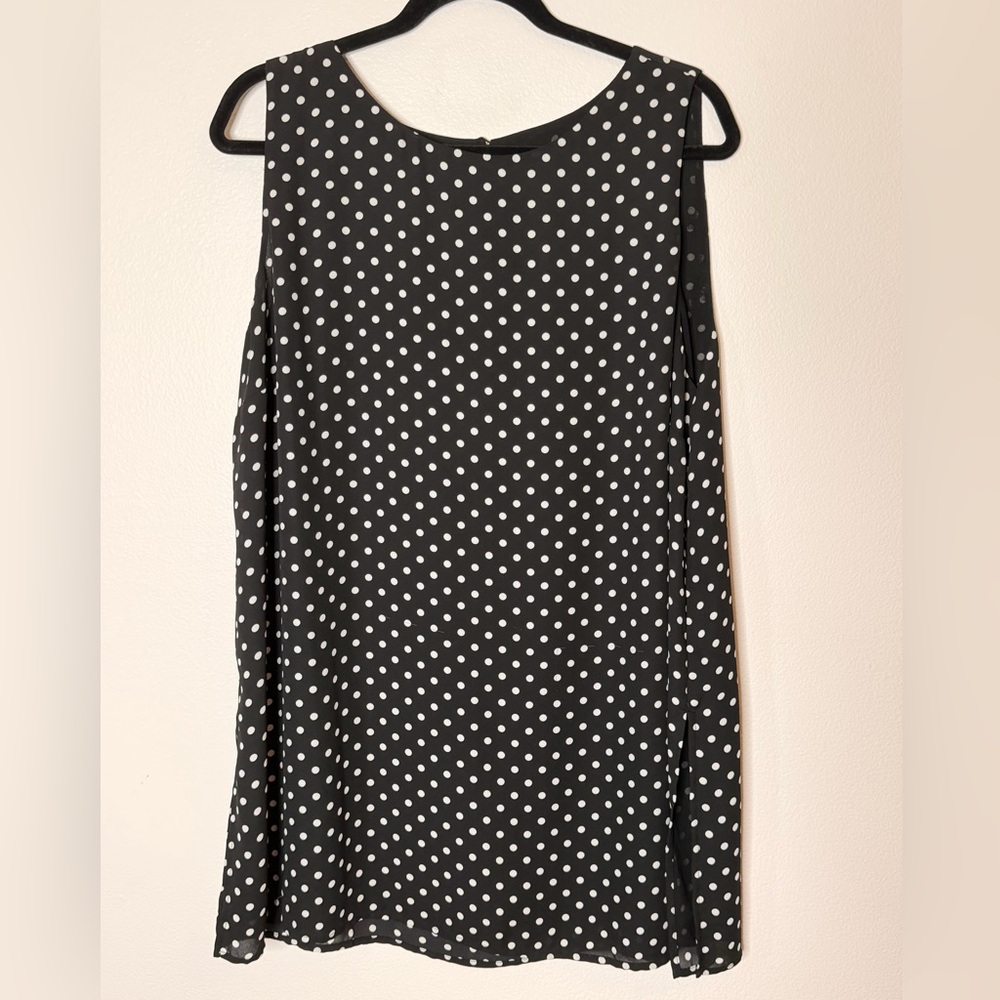 Chico's Black and White Polka Dot Blouse